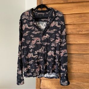 All Saints Hongshan Dragon Print Shirt XXL